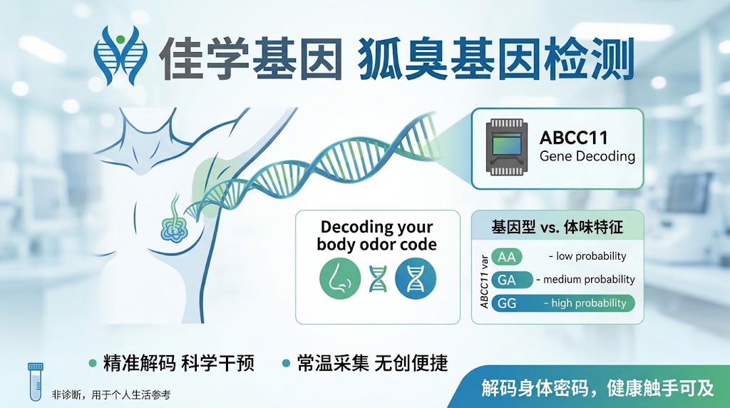 <b>【佳学基因检测】基因检测测的是唾液/血液，为什么能测出人的狐臭与体味？</b>